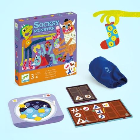Joc de cooperare Socksy Monster, Djeco - poza 3