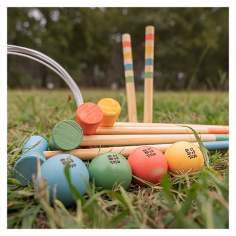 Joc de Croquet din lemn - poza 4