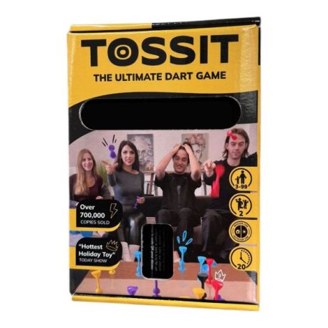 Joc de Darts cu Ventuze, Tossit, set de 7, albastru-galben - poza 4