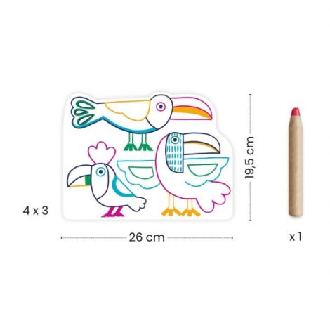 Joc de desenat Familii de animale, Djeco - poza 2