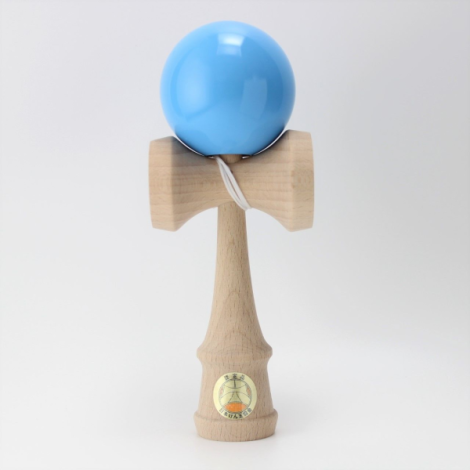 Joc de indemanare din lemn Kendama Ozora, 18 cm - Bleu - poza 2