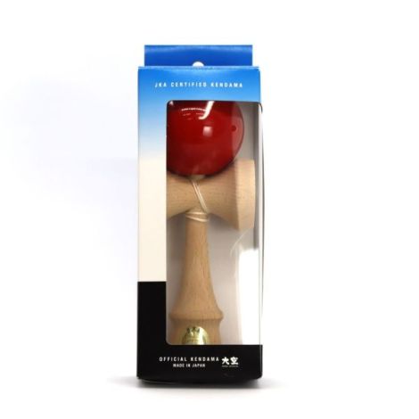 Joc de indemanare din lemn Kendama Ozora, 18 cm - Rosu - poza 4