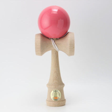 Joc de indemanare din lemn Kendama Ozora, 18 cm - Roz - poza 2