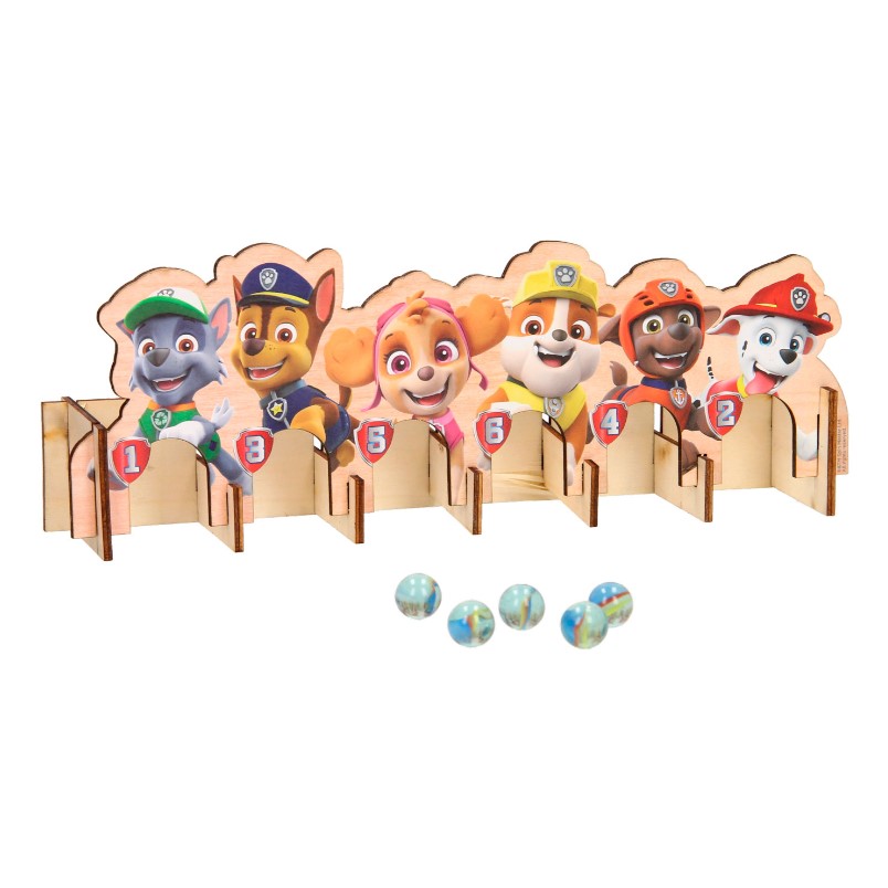 Joc de lemn Paw Patrol cu bile de sticla - poza 1
