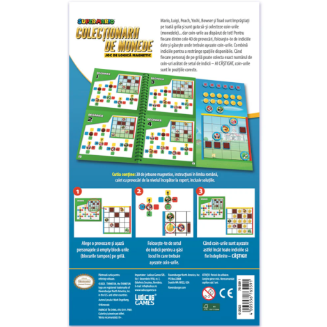 Joc de logica magnetic Thinkfun - Super Mario Coin Collector, in limba romana - poza 2