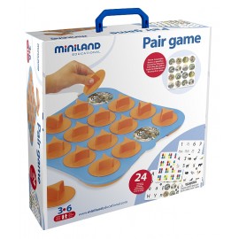 Joc de memorie 12 activitati Pair Game - First Learnings Set, 3-6 ani, Miniland 31920 - poza 5