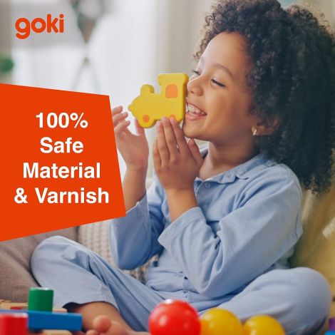 Joc de memorie senzorial tactil, 10 piese, din lemn, 3ani+, individual sau pentru colectivitati, Goki 56895 - poza 3
