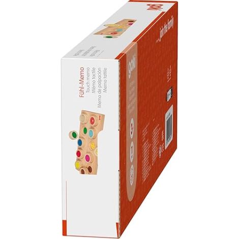 Joc de memorie senzorial tactil, 10 piese, din lemn, 3ani+, individual sau pentru colectivitati, Goki 56895 - poza 5