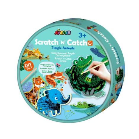 Joc de pescuit 2in1 razuibil - Scratch N Catch- Animale Jungla - poza 1