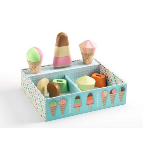 Joc de rol din lemn Gelateria Lina & Lino, Djeco - poza 3