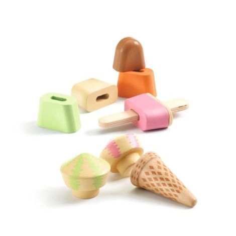 Joc de rol din lemn Gelateria Lina & Lino, Djeco - poza 4