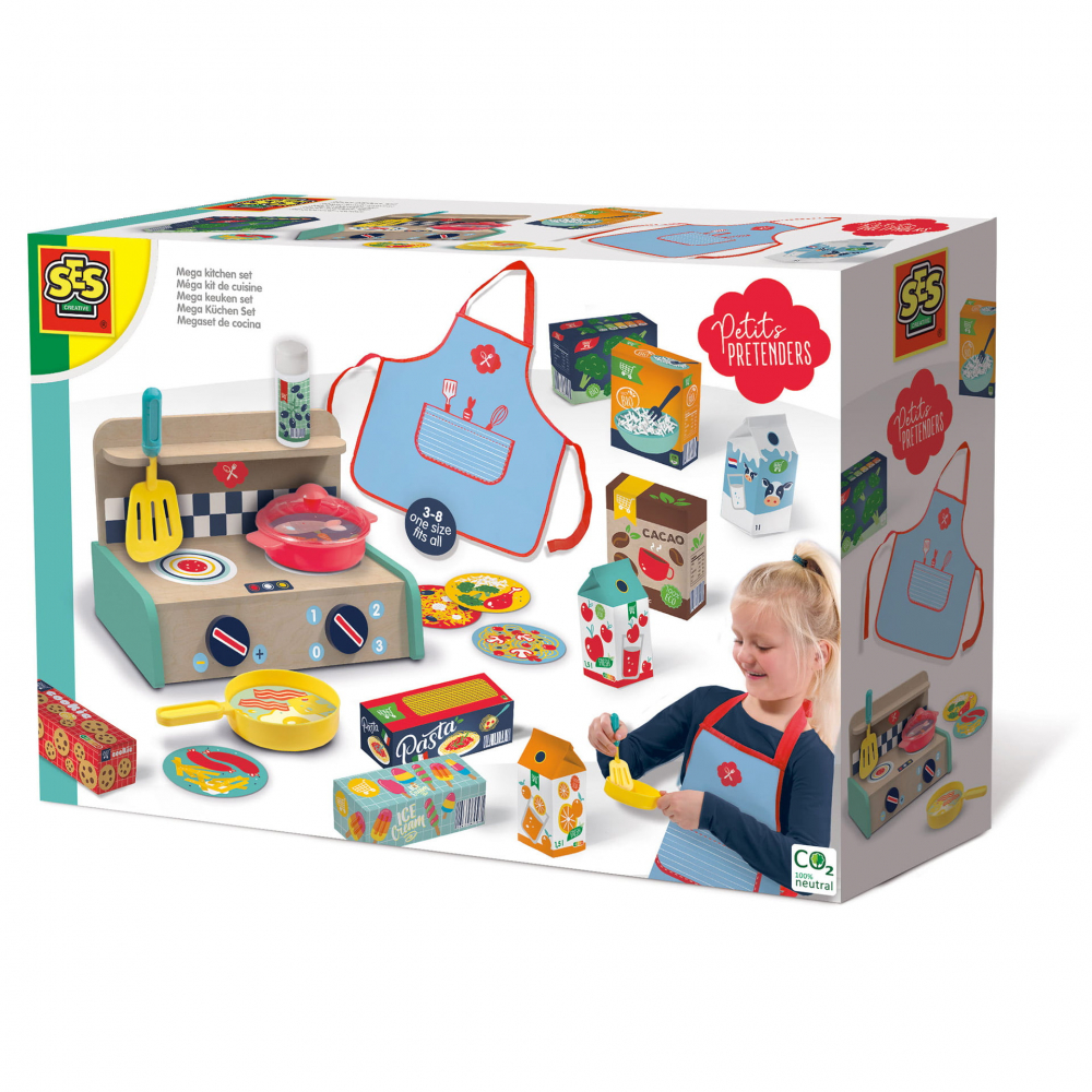 Joc de rol-Mega set bucatarie cu accesorii inlcuse,+3 ani
