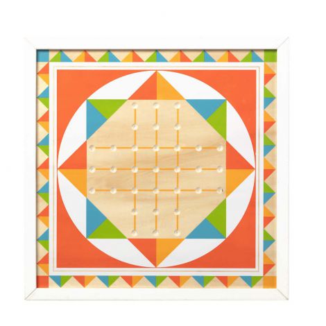 Joc de societate 2 in 1 Solitaire si Sah chinezesc - Melissa & Doug - poza 3