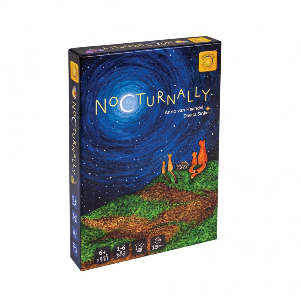Joc de societate de memorie - Animale nocturne (Nocturnally), +6 ani