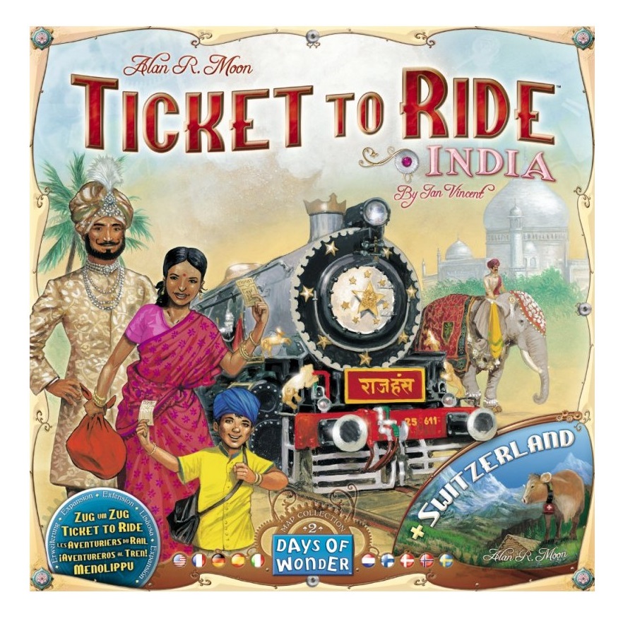 Joc de societate extensie Ticket to Ride India si Elvetia - poza 1