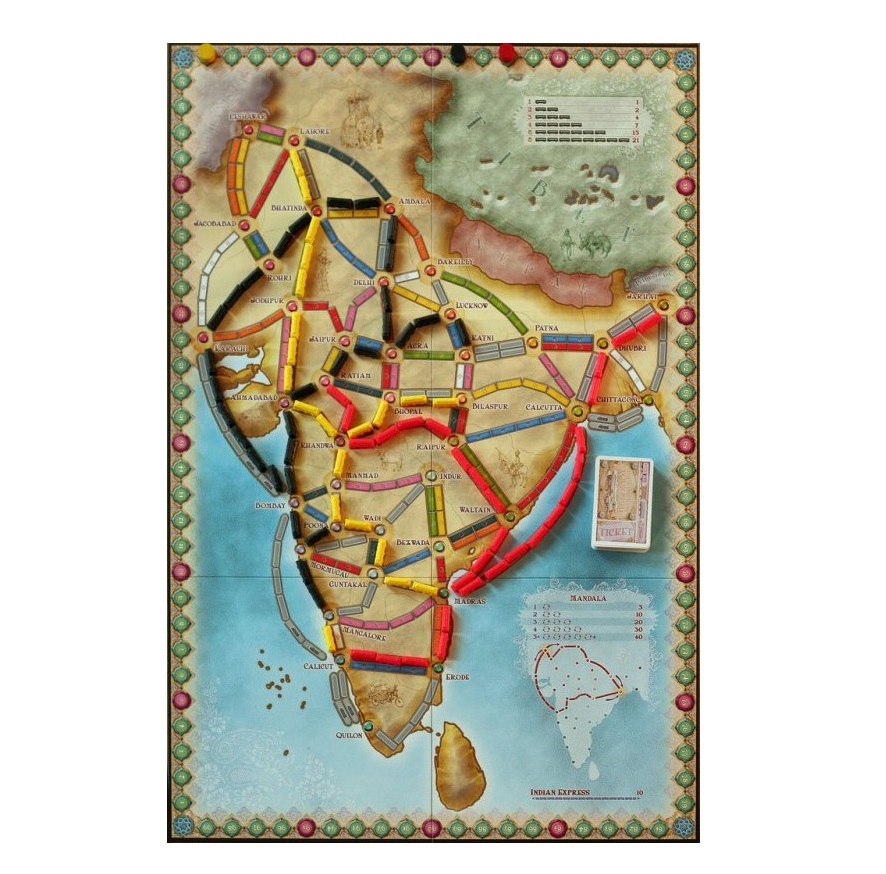 Joc de societate extensie Ticket to Ride India si Elvetia - poza 3