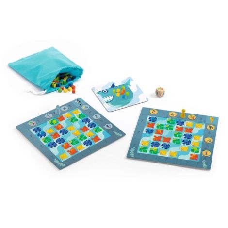 Joc de societate Fish n shark, Djeco - poza 2