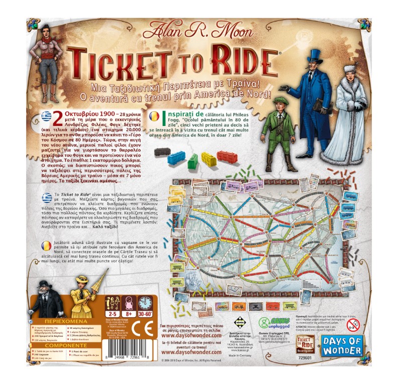 Joc de societate Ticket To Ride Days Of Wonder - poza 2