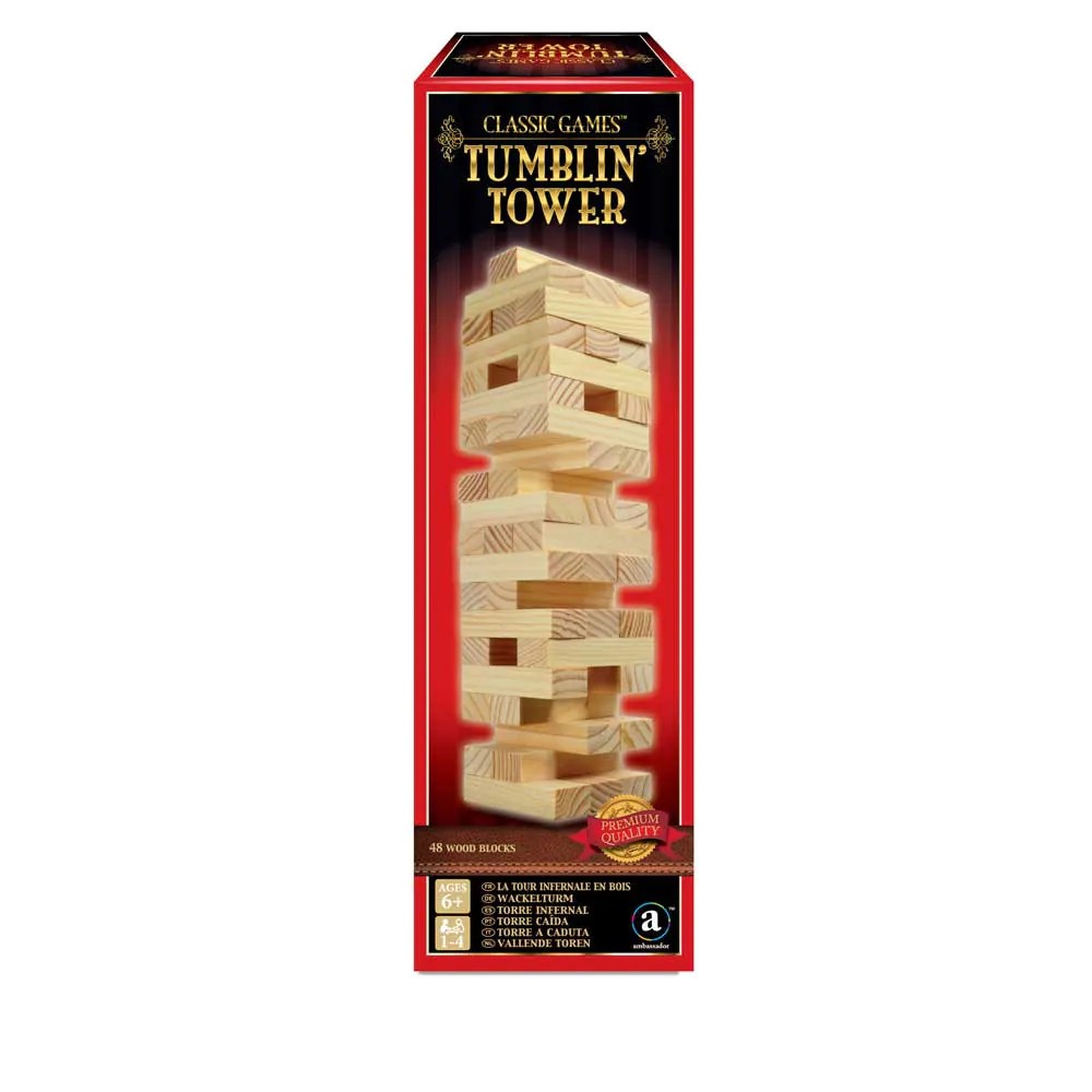 Joc de societate tip Jenga Ambassador Tumblin Tower 48 piese - poza 2