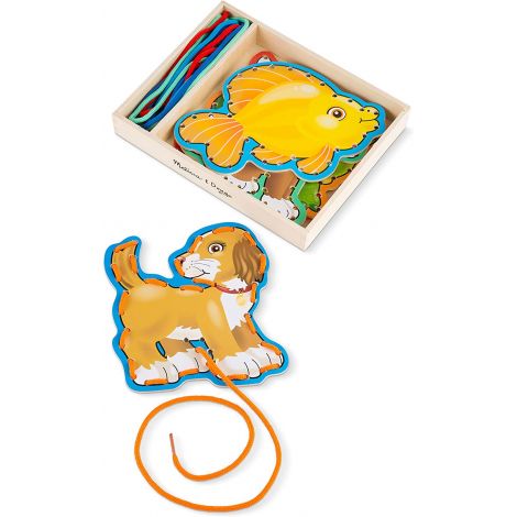 Joc din lemn cu sireturi Animale de companie Melissa and Doug 3782 - poza 1