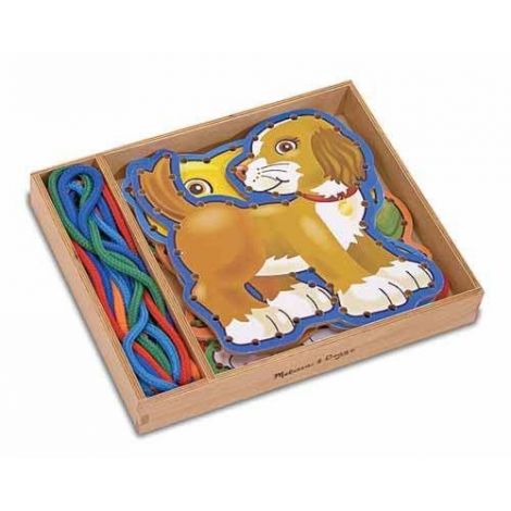 Joc din lemn cu sireturi Animale de companie Melissa and Doug 3782 - poza 3