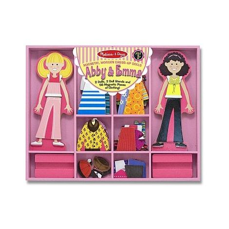 Joc din lemn Imbraca-le pe Abby si Ema Melissa and Doug - poza 2