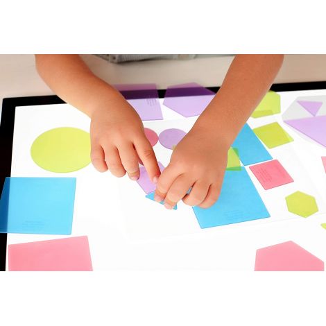 Joc educational Forme geometrice cu piese translucide - poza 3