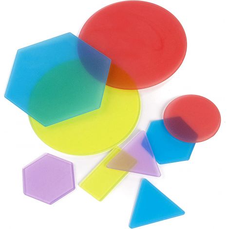 Joc educational Forme geometrice cu piese translucide - poza 4
