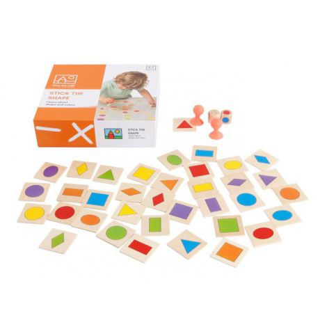 Joc Educativ cu forme geometrice Gaseste si Lipeste - poza 1