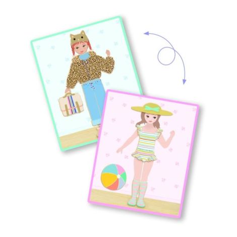 Joc educativ cu magnet de imbracat personaje, Djeco - poza 3