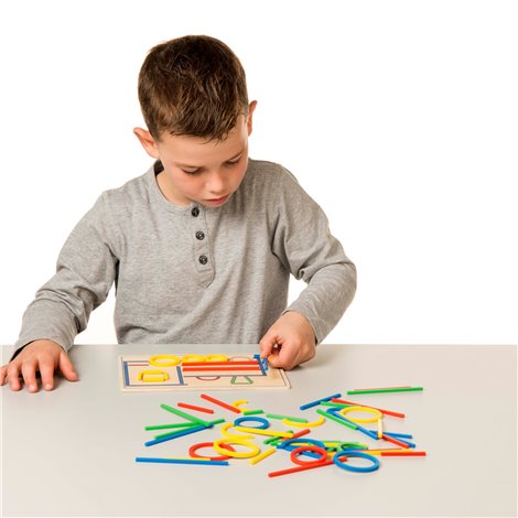 Joc educativ de construit Inele si betisoare - poza 2