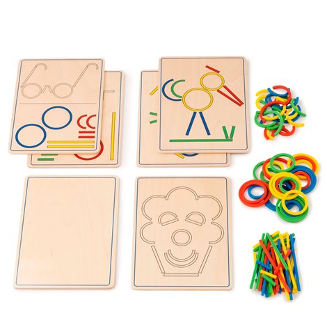 Joc educativ de construit Inele si betisoare - poza 4