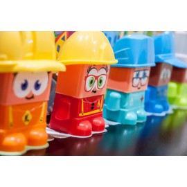 Joc educativ de construit Profesiile, Miniland 32340 - poza 2