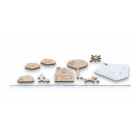 Joc educativ de logica, Imagini in oglinda, 6 ani+, BStoys GA293 - poza 2
