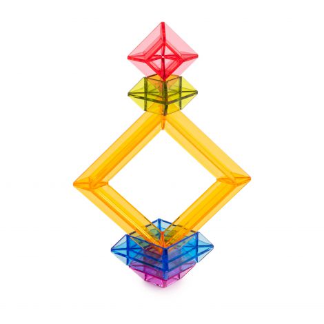Joc educativ didactic de constructii cu piese translucide Piramide - poza 3