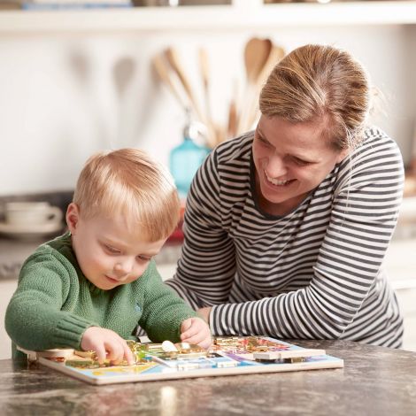 Joc Educativ Din Lemn Cu Incuietori - Incuie Si Descuie, 3 Ani, Melissa&Doug 3785 - poza 3
