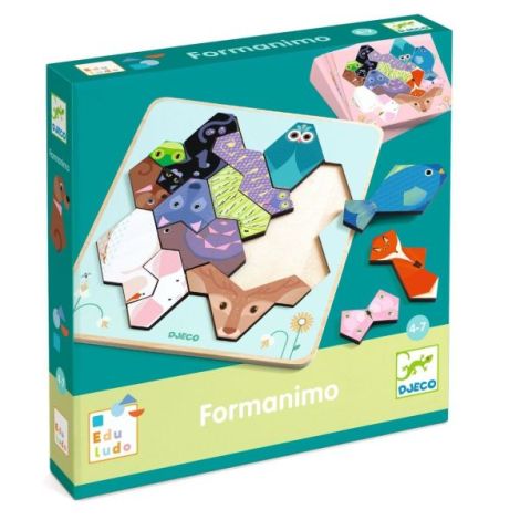 Joc Educativ Geometrie și Animale, Djeco - poza 1