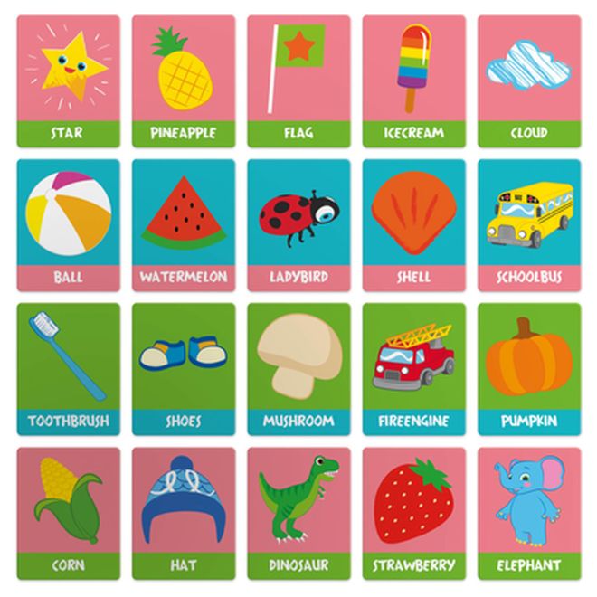 Joc educativ Headu Cococmelon Cartonase sa invatam engleza - poza 2