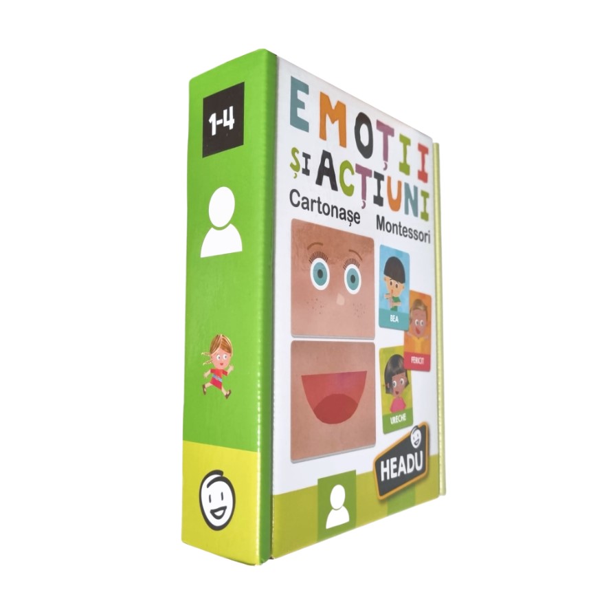 Joc educativ Headu Montessori Emotii si Actiuni in Limba Romana - poza 4