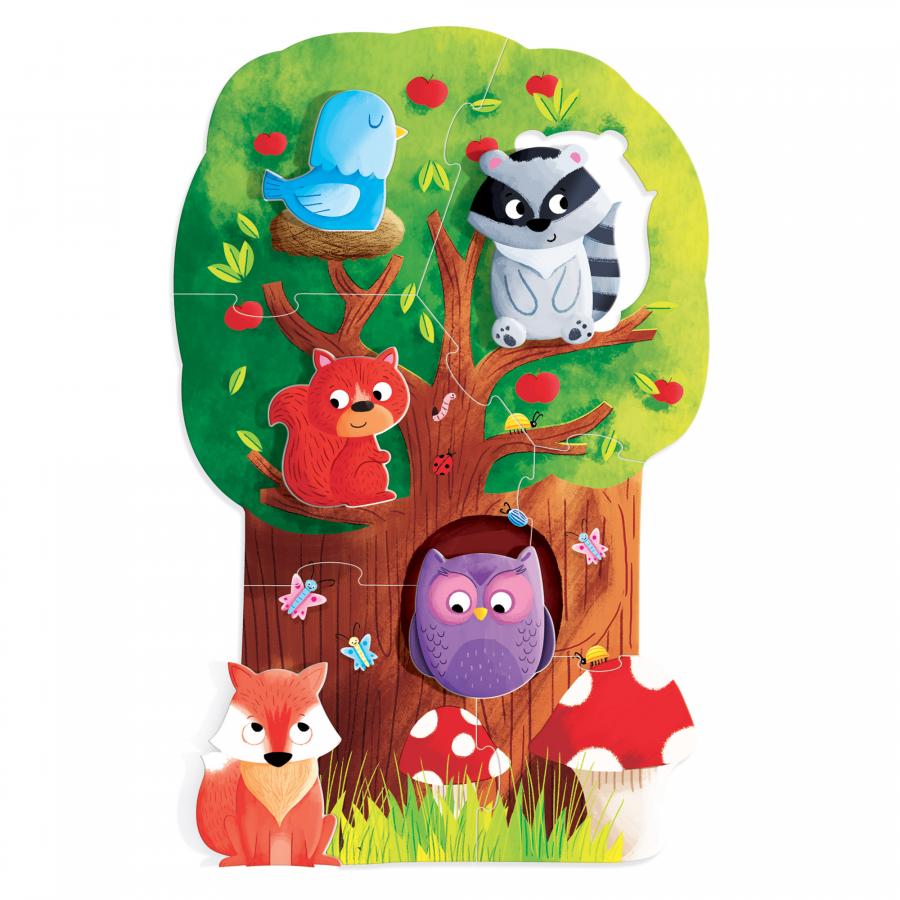 Joc educativ Headu Montessori Primul Meu Puzzle Padurea - poza 3