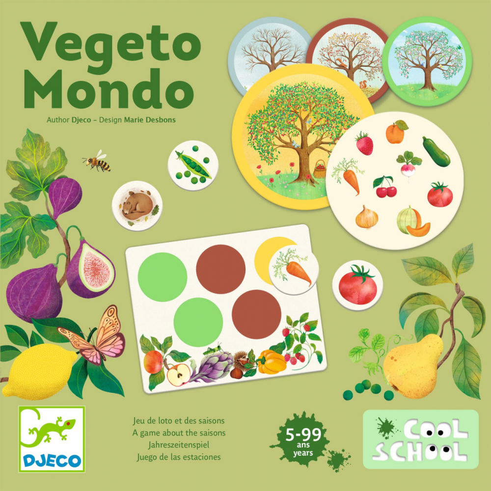 Joc educativ invatarea anotimpurilor-Vegeto Mondo,+5 ani