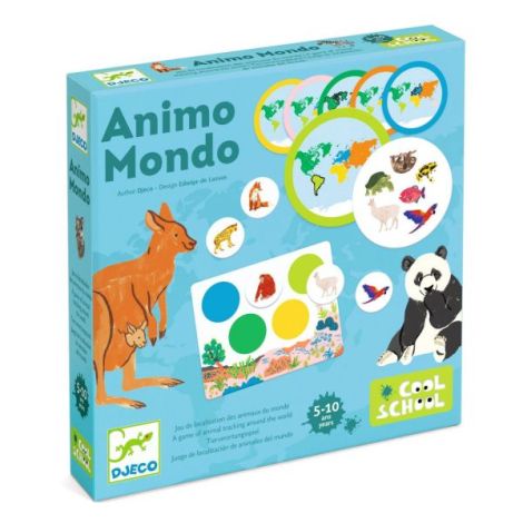 Joc educativ Loto Animo mondo, Djeco - poza 1