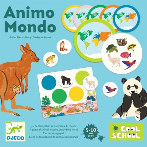 Joc educativ Loto Animo mondo, Djeco - poza 2