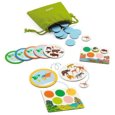 Joc educativ Loto Animo mondo, Djeco - poza 5