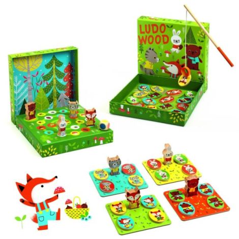Joc educativ LudoWood 4 jocuri, Djeco - poza 4