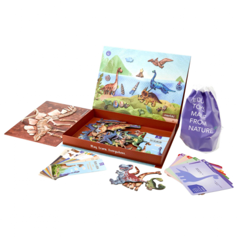 Joc educativ magnetic - Totul despre Dinozauri - poza 2