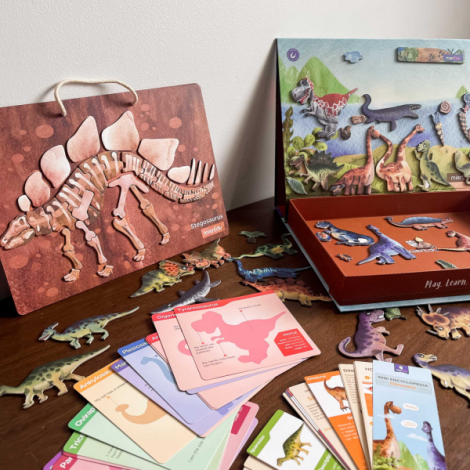Joc educativ magnetic - Totul despre Dinozauri - poza 4