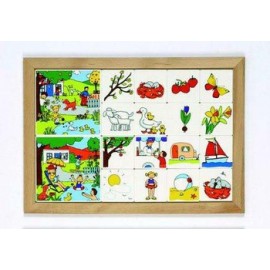 Joc educativ pentru gradinita Loto anotimpuri - Primavara-Vara - Educo - poza 2