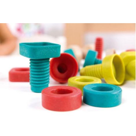 Joc Educativ pentru motricitate Eco Suruburi si piulite - poza 2