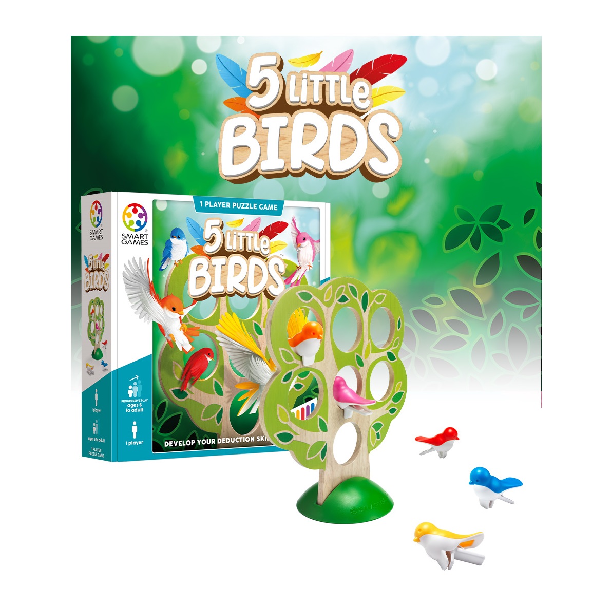 Joc educativ Smart Games 5 Little Birds - poza 2